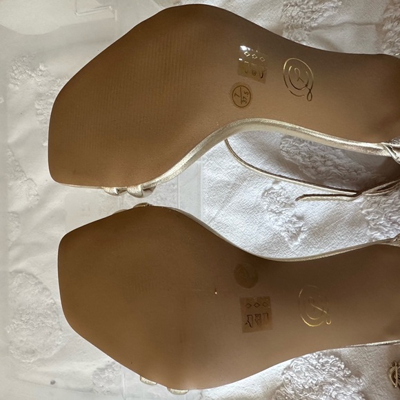 Gold strappy stilettos - Chinese Laundry - Picture 6 of 6